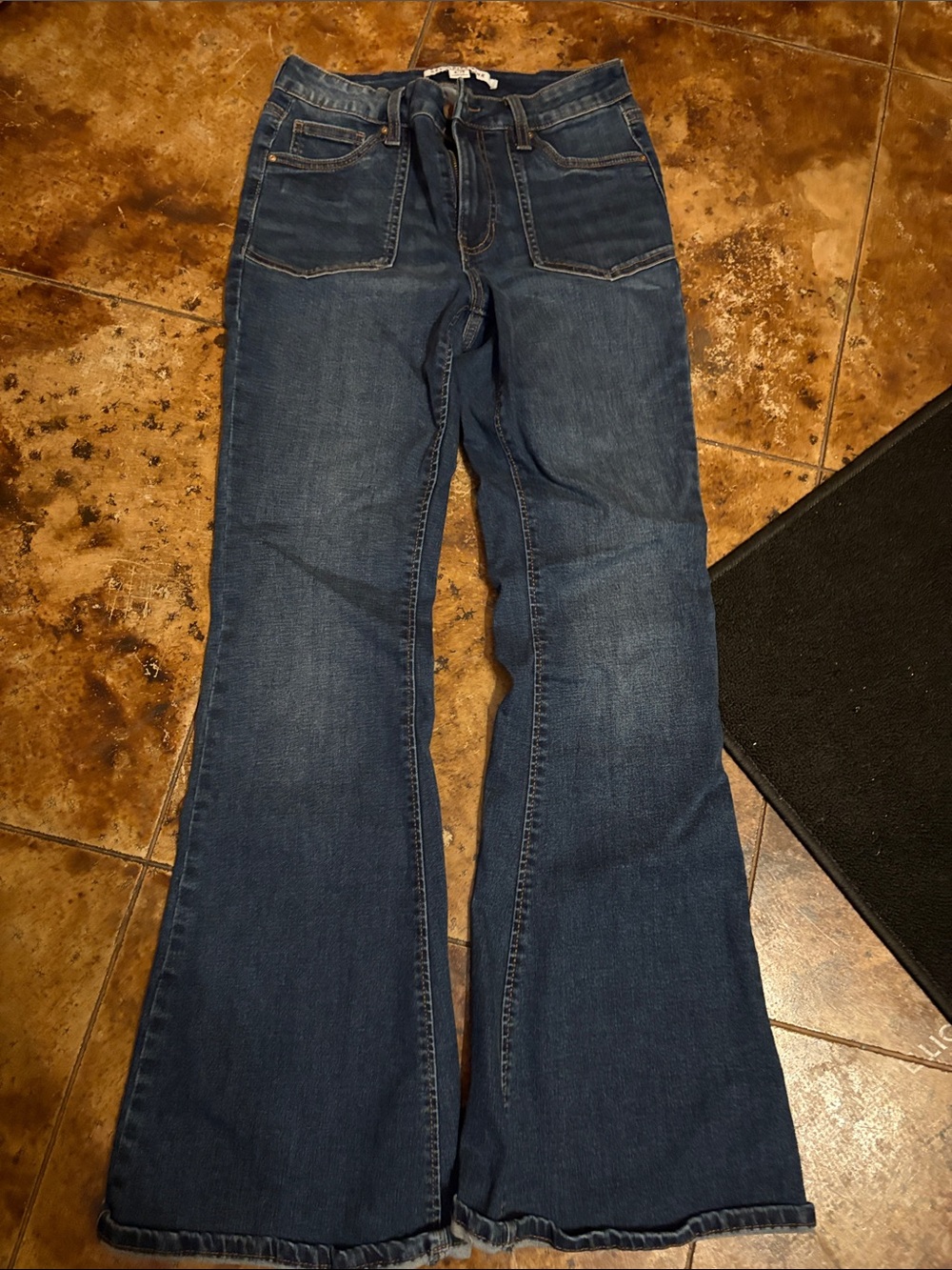 Celebrity Pink Dark Blue Flare Jeans